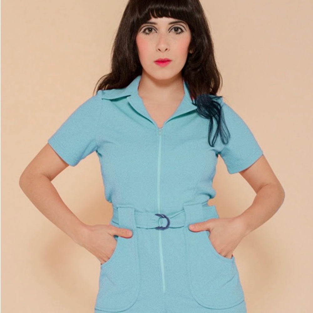 Miracle Eye California Shake Jumpsuit in Baby Blue